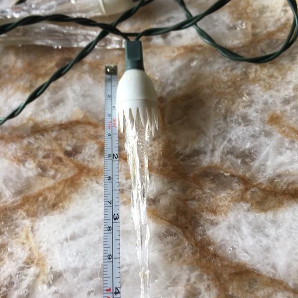 Warm White Icicle String Lights - Picture 4 of 8